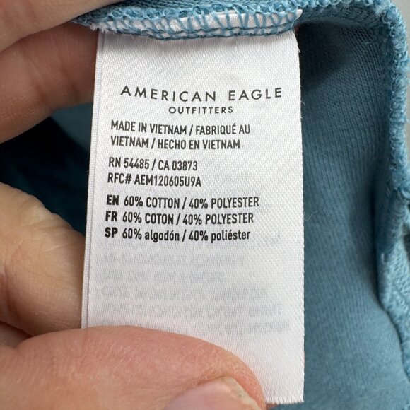 American Eagle Outfitters Henley Sweater for Women NWT woman’s size Medium Blue - Picture 7 of 14